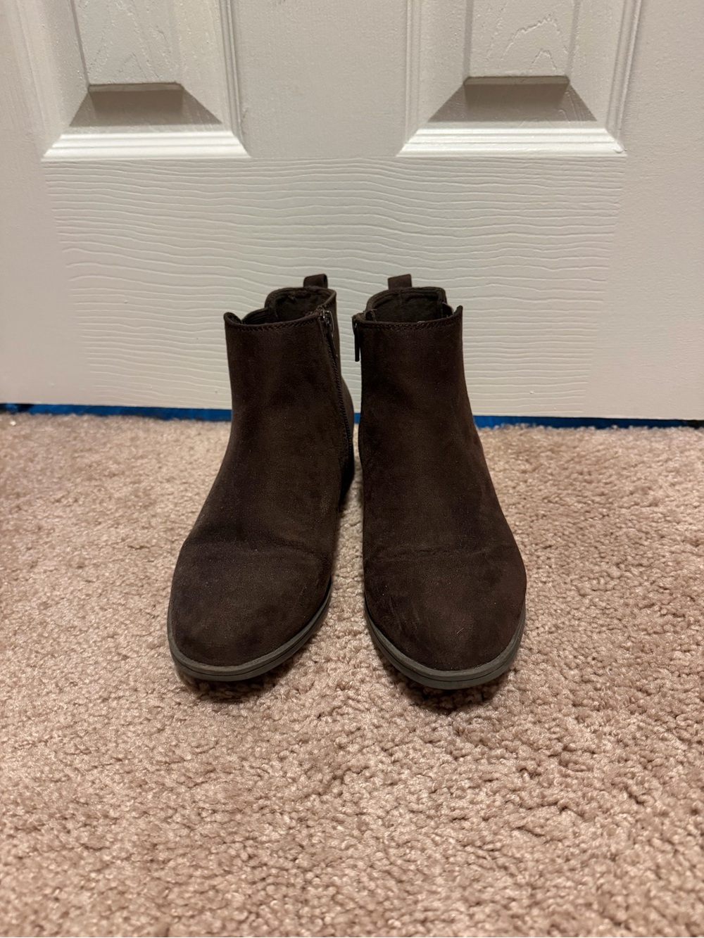 Women’s Dark Brown Suede Ankle Boots